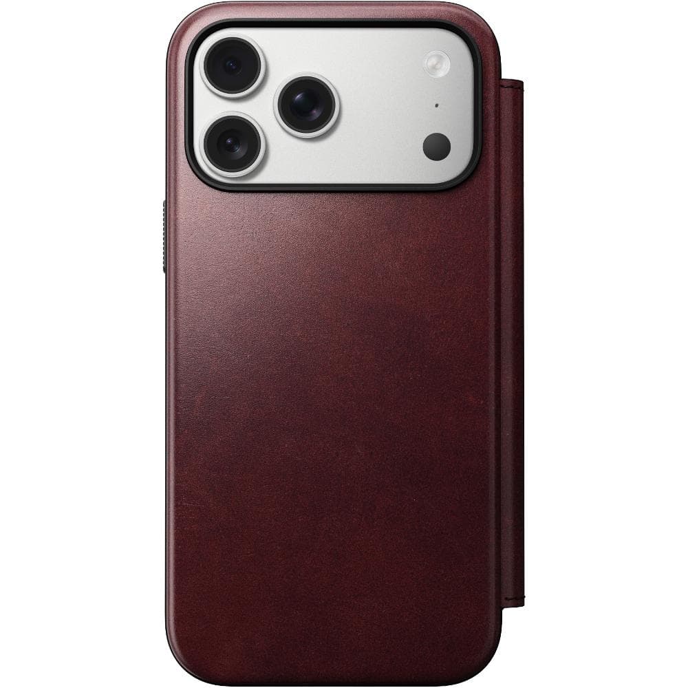 Modern Leather Folio iP17 ProMax Burgund