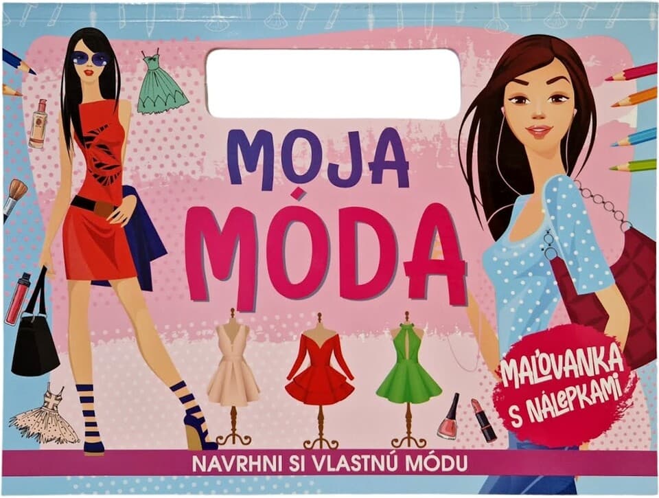 Moja móda omaľovánka s nálepkami