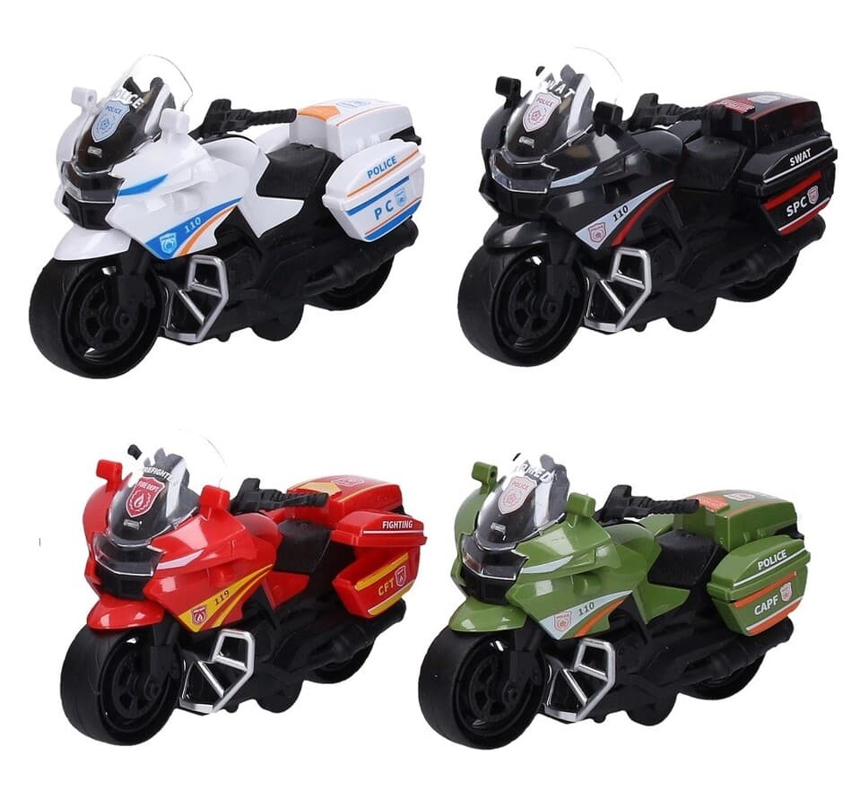 Motorka na zotrvačník 13cm - biela