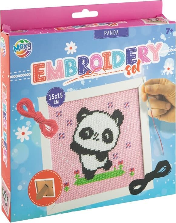MOXY Vyšívání křížkovým stehem Panda