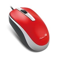 Myš GENIUS DX-120, drôtová, 1200 dpi, USB, červená