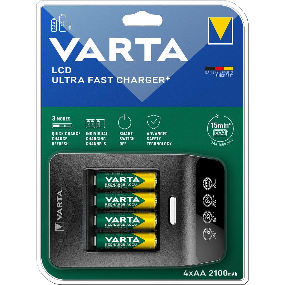 Nab.LCD UltraFast+4xAA 2100mAh+12V VARTA