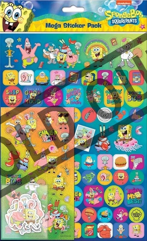 NICKELODEON Samolepky Spongebob