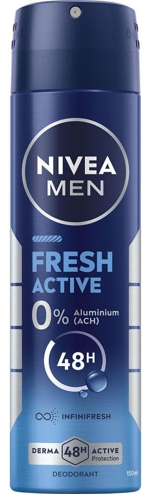 Nivea deo 150ml FM Fresh Active 0% Aluminium