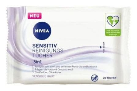 Nivea odličovacie obrúsky 3v1 Sensitive 25ks
