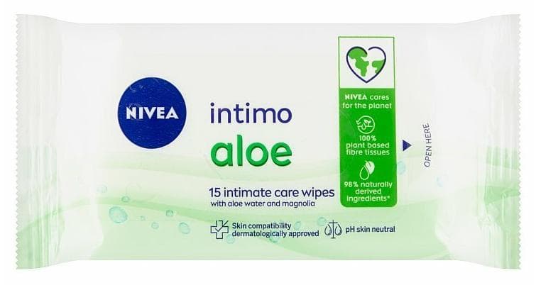 Nivea vlhčené utierky 15ks Aloe