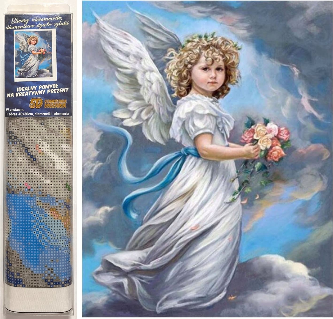 Norimpex Diamantové malování Cherubín 30x40cm