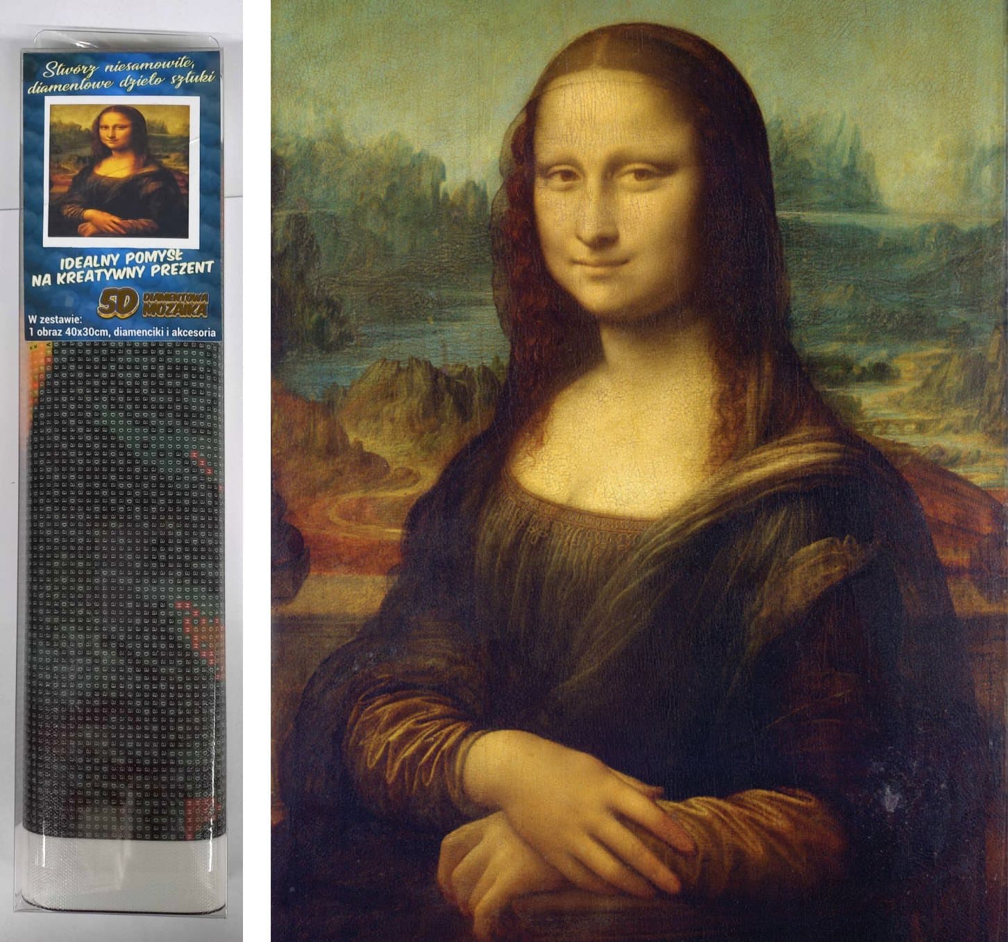 Norimpex Diamantové malování Mona Lisa 30x40cm