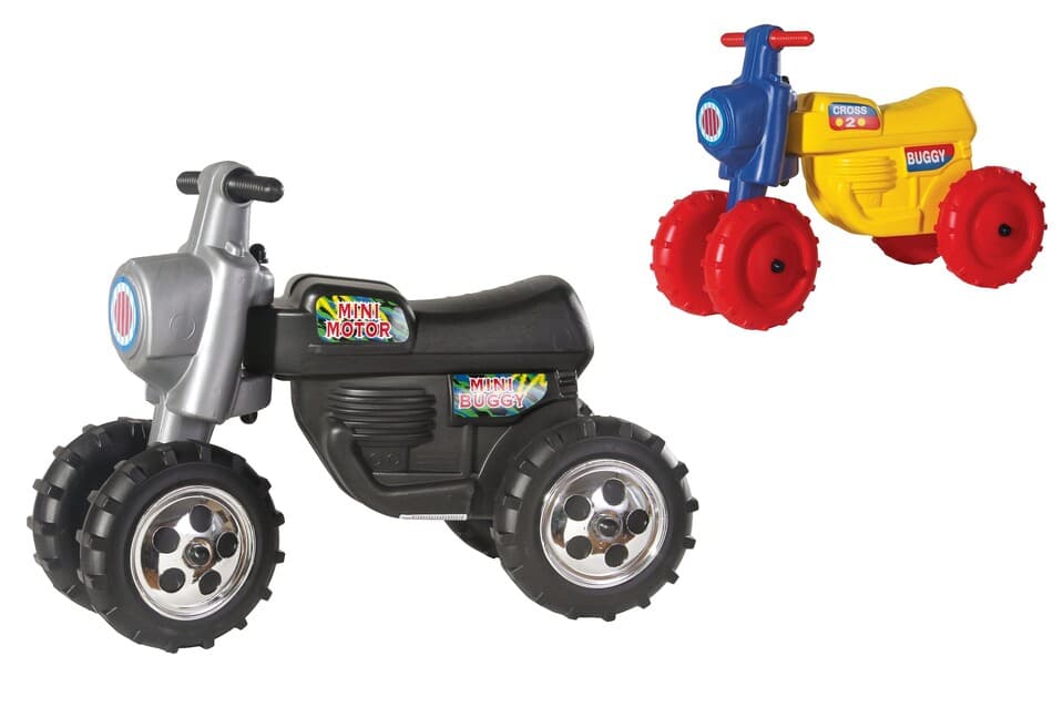 Odrážadlo motorka 39cm/2druhy - čierna