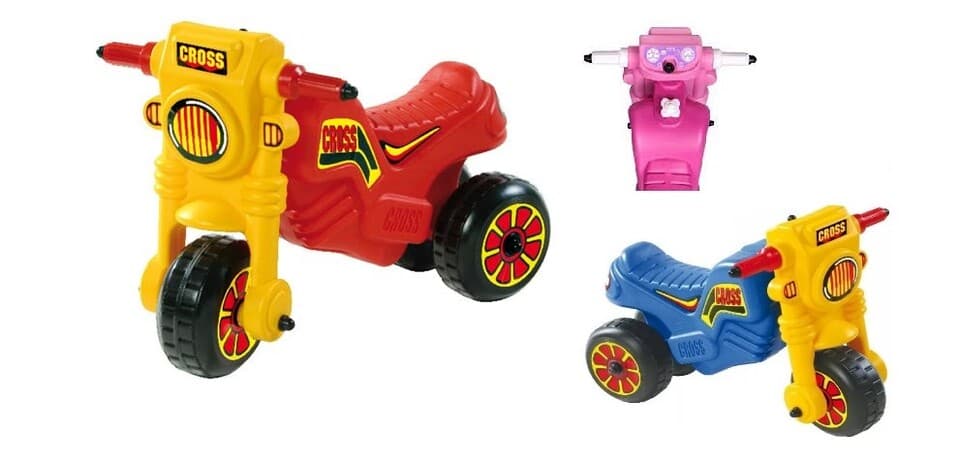 Odrážadlo motorka Cross 60cm - modrá