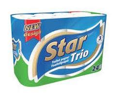 Ooops! Star Trio toaletný papier 24rol/3vrstv.