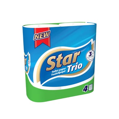 Ooops Star Trio toaletný papier 3vrstv. 4rol