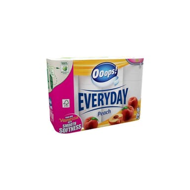 Ooops! Toaletný papier Everyday Peach 3vrstv./24 rol