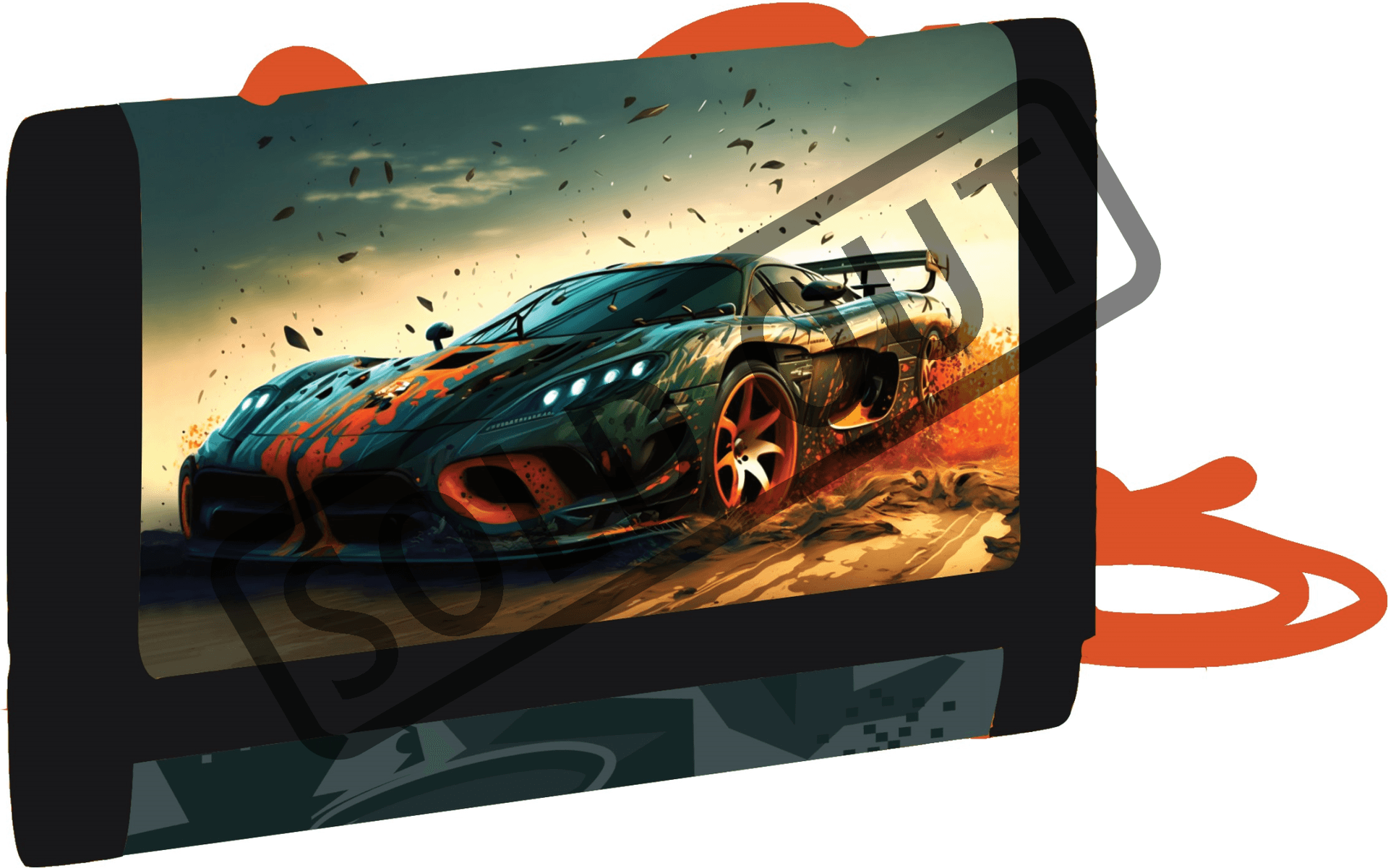 OXYBAG Dětská textilní peněženka Auto