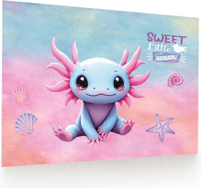OXYBAG Podložka na stůl 58x38cm Axolotl