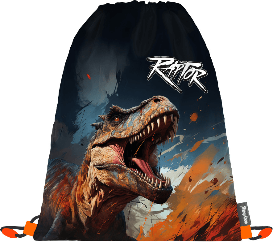 OXYBAG Sáček na cvičky 30x37cm Dino