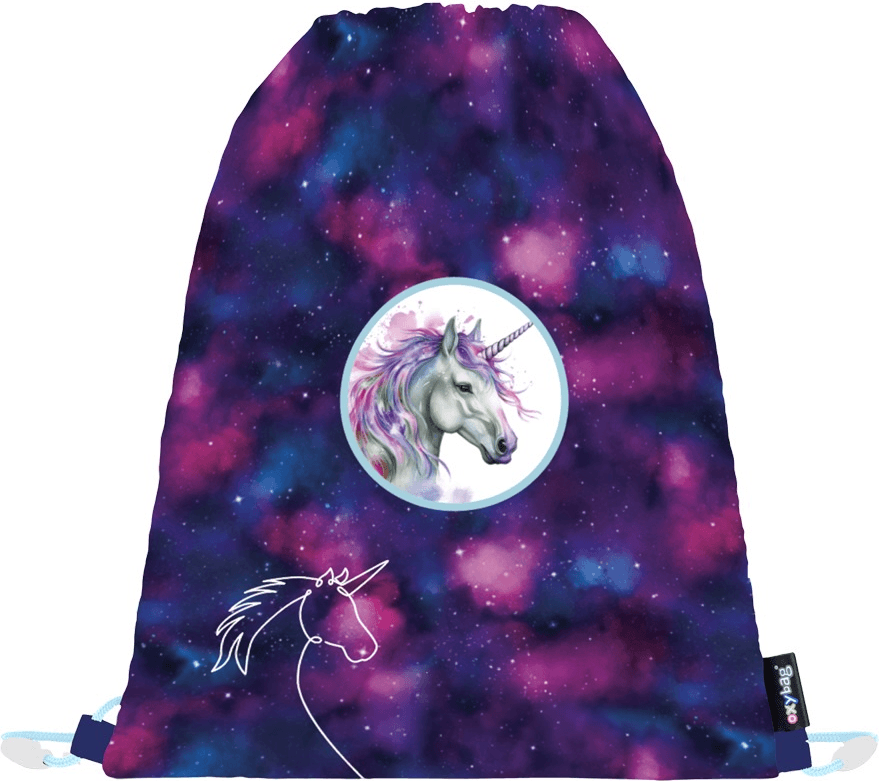 OXYBAG Sáček na cvičky 30x37cm OXY GO Unicorn