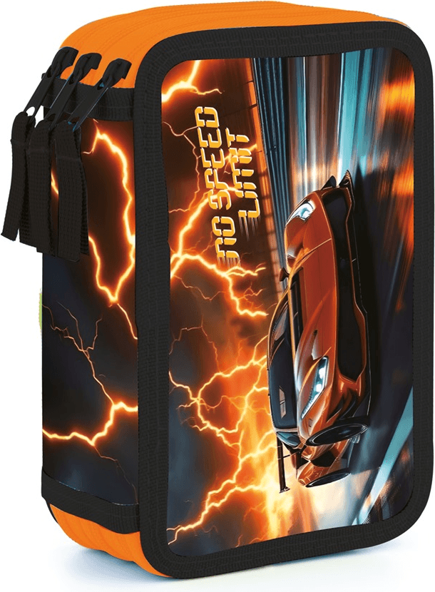 OXYBAG Školní penál třípatrový Auto 2