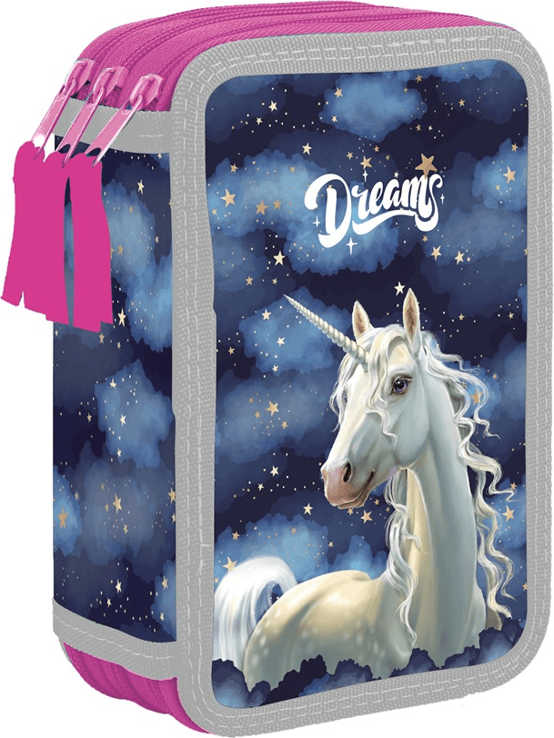OXYBAG Školní penál třípatrový Unicorn