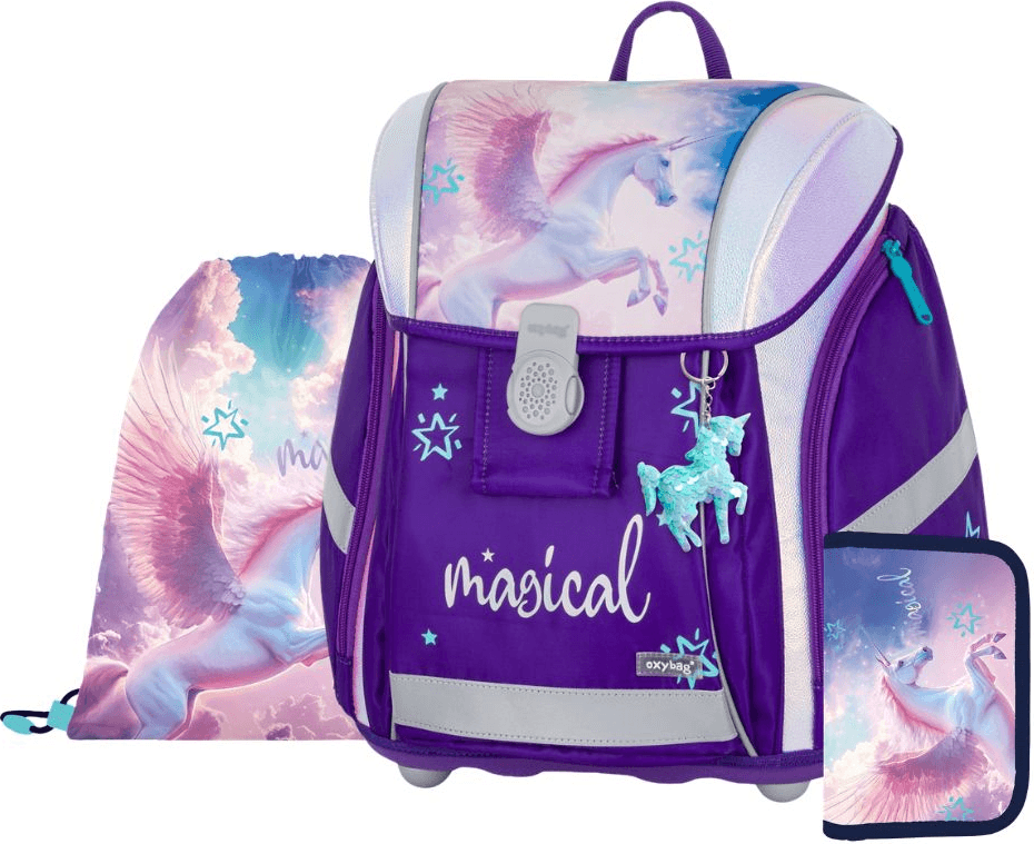 OXYBAG Školní set 3ks Premium Light Pegas