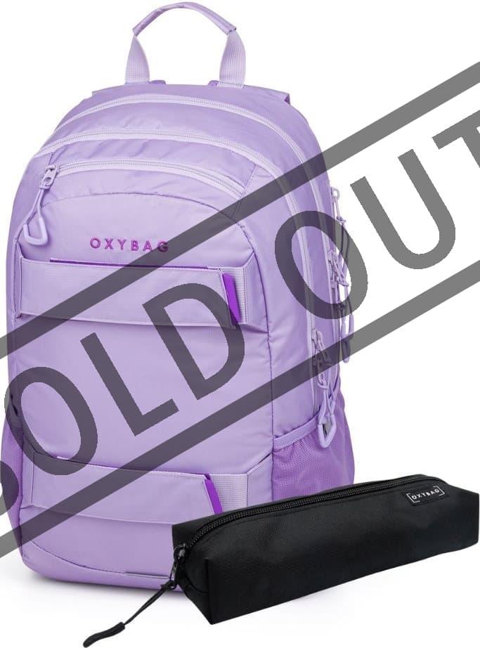 OXYBAG Studentský batoh + etue OXY Sport Violet