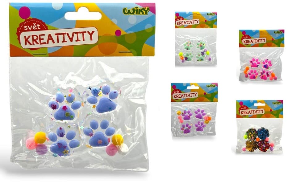 Packa silikónová dekorácia 3x3x2cm - čierna
