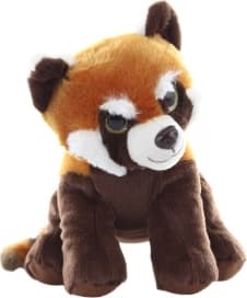 Panda červená plyšová 18cm