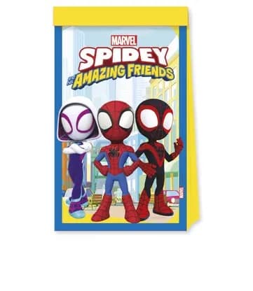 Papierové párty sáčky Marvel Spidey 4ks