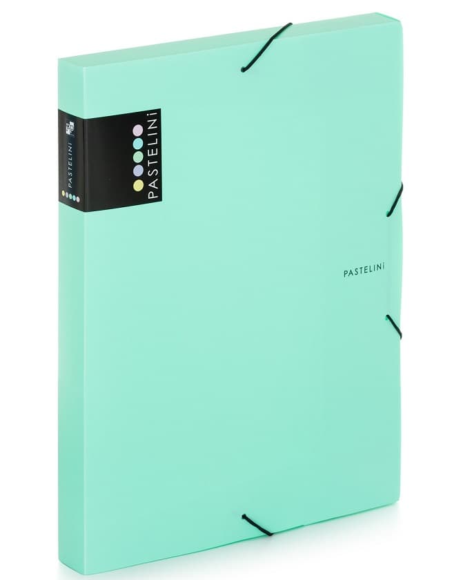 Pastelini Box na spisy A4 zelený