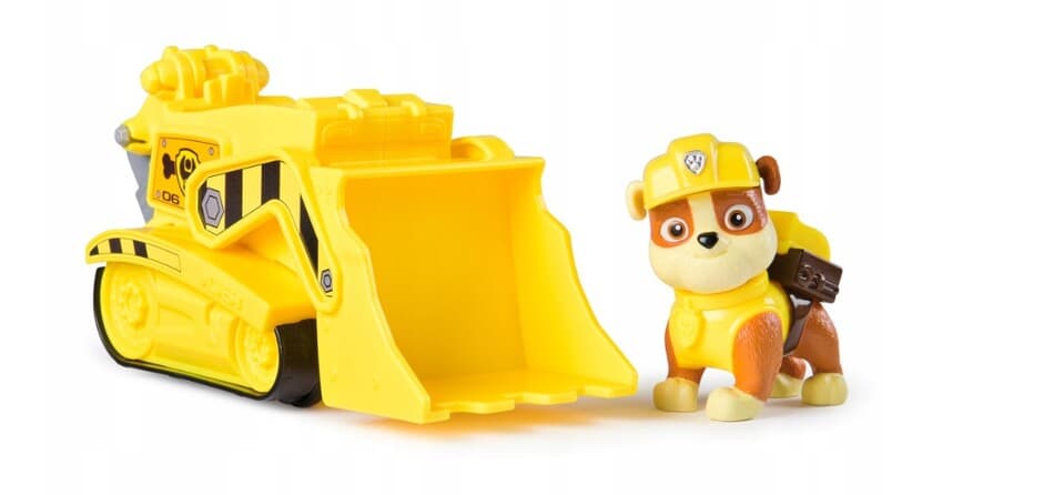 Paw Patrol Buldozér+Rubble figúrka 18cm