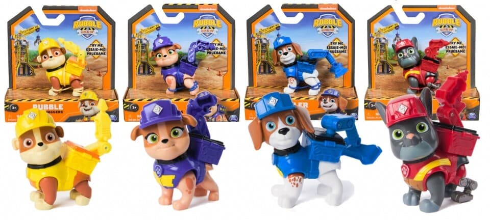 Paw Patrol Rubble&Crew figúrky - žltá