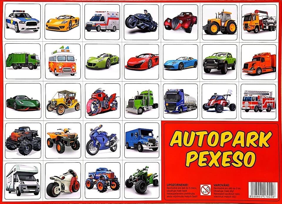 Pexeso Autopark 32dvojic
