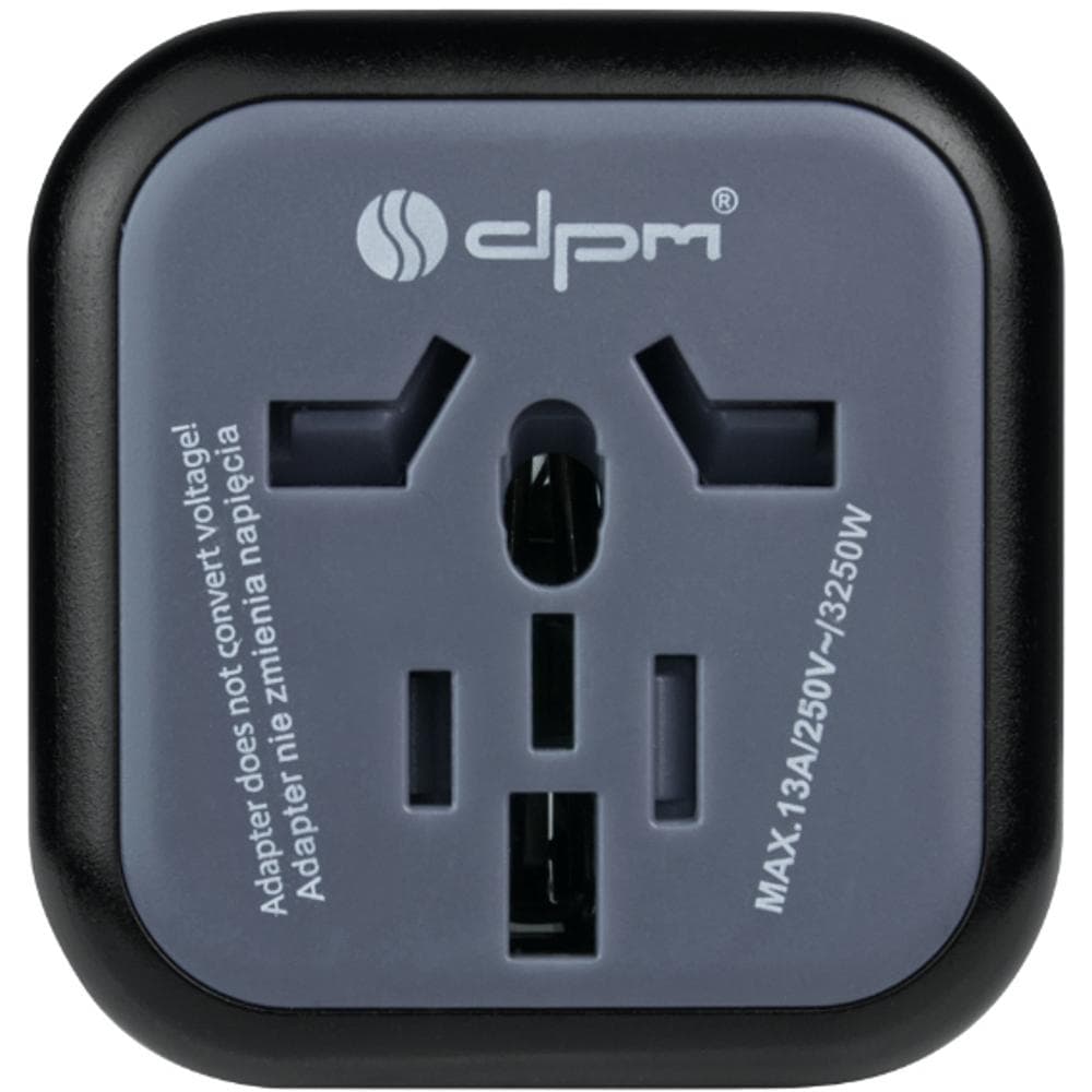 PF01EU-B cestovný adaptér EU čierny DPM