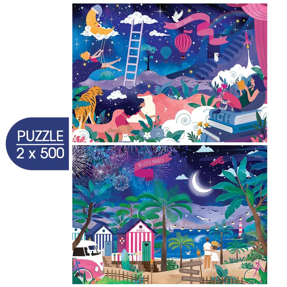 Pieces & Peace - Puzzle 2x500 My Dreams - 500 dielov