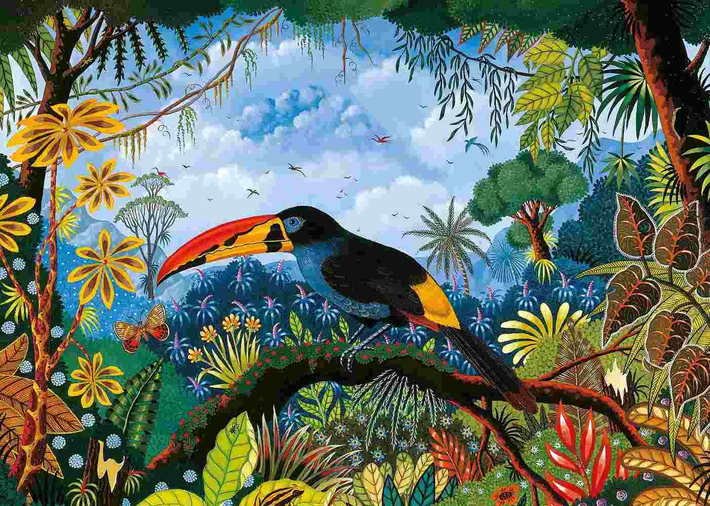 Pieces & Peace - Puzzle Blue toucan - 1000 dielov