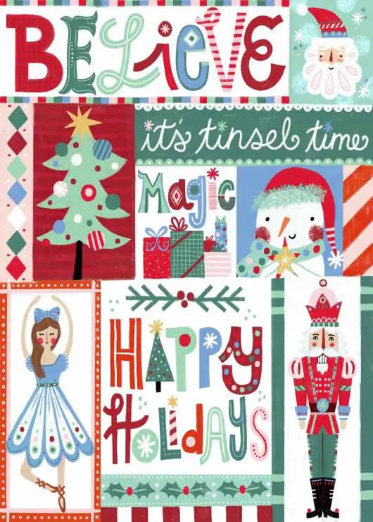 Pieces & Peace - Puzzle Christmas Collage - 500 dielov