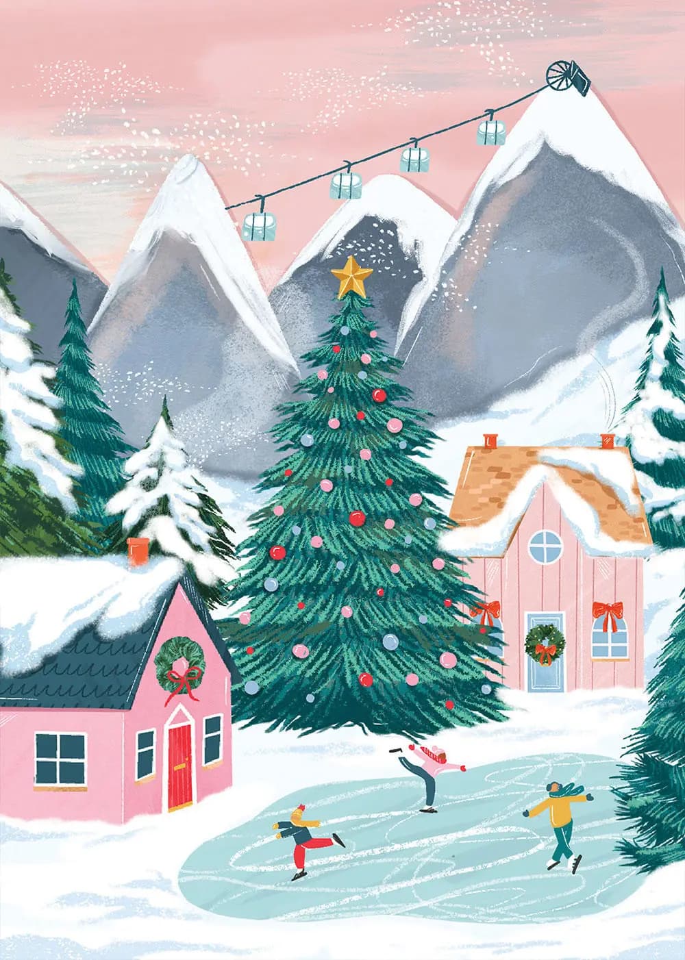 Pieces & Peace - Puzzle Christmas Village - 500 dielov