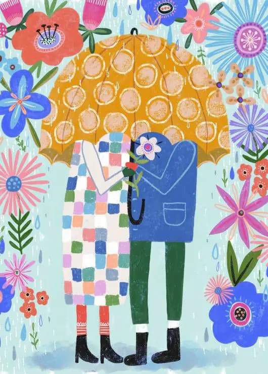 Pieces & Peace - Puzzle Flower Shower - 500 dielov