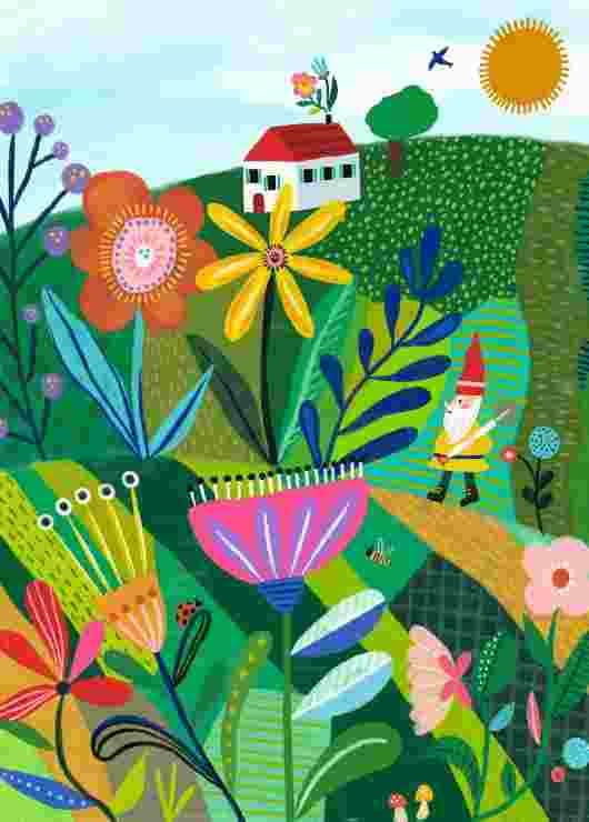 Pieces & Peace - Puzzle Garden Whimsy - 500 dielov
