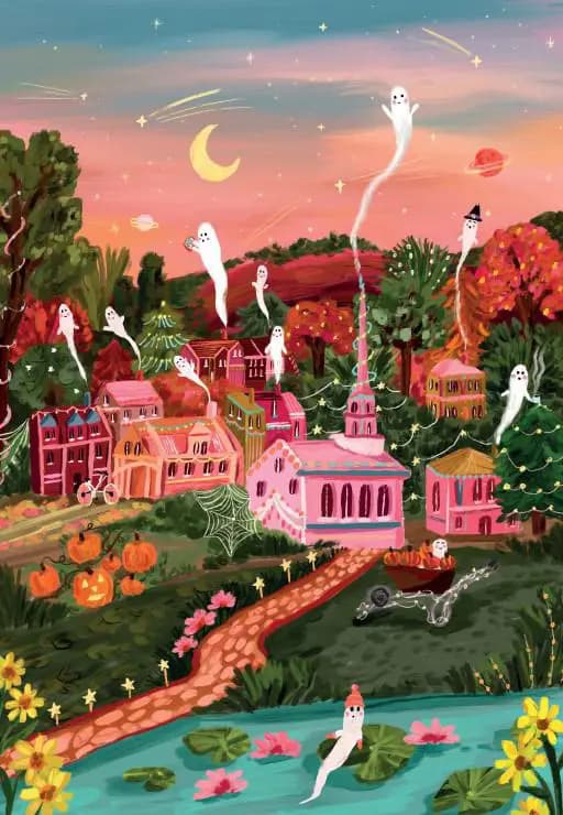 Pieces & Peace - Puzzle Halloween Town - 1000 dielov