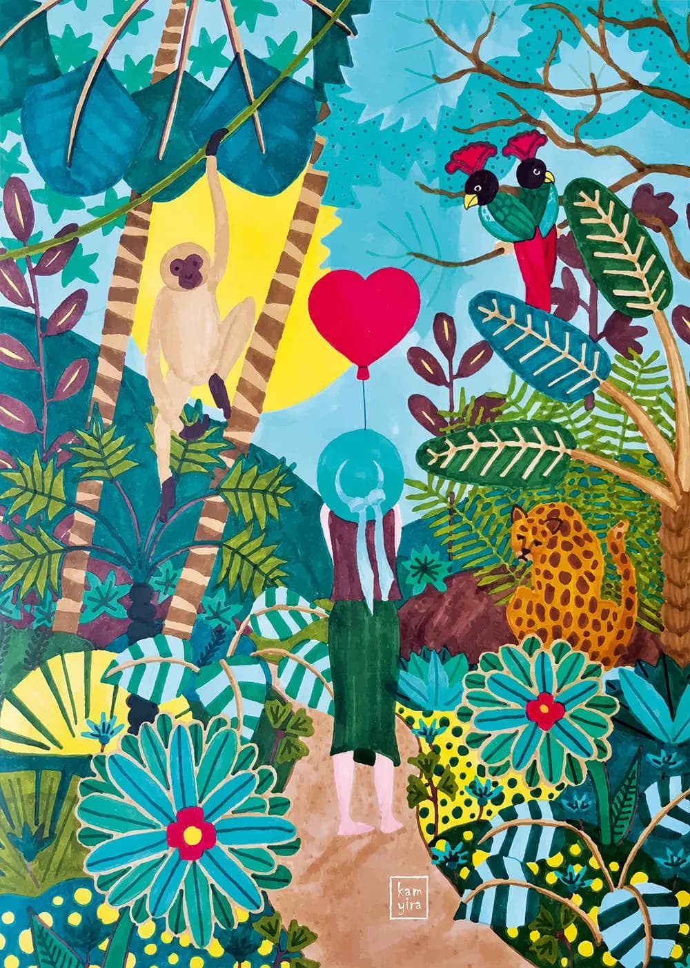 Pieces & Peace - Puzzle Jungle Heart - 1000 dielov