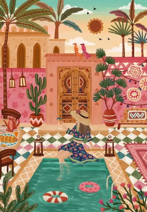Pieces & Peace - Puzzle Morocco Escape - 1000 dielov