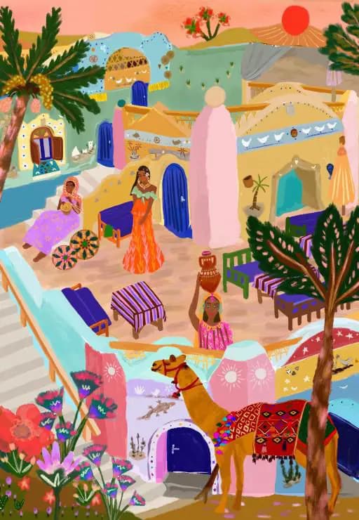 Pieces & Peace - Puzzle Nubian Village - 1000 dielov
