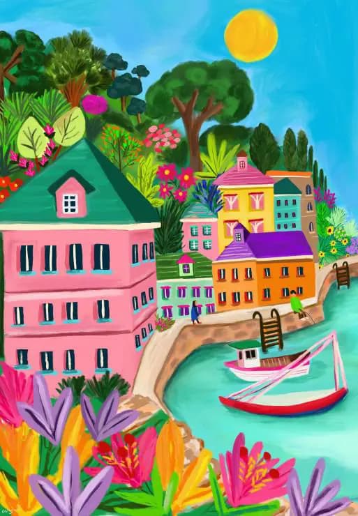 Pieces & Peace - Puzzle Polperro Palette - 1000 dielov