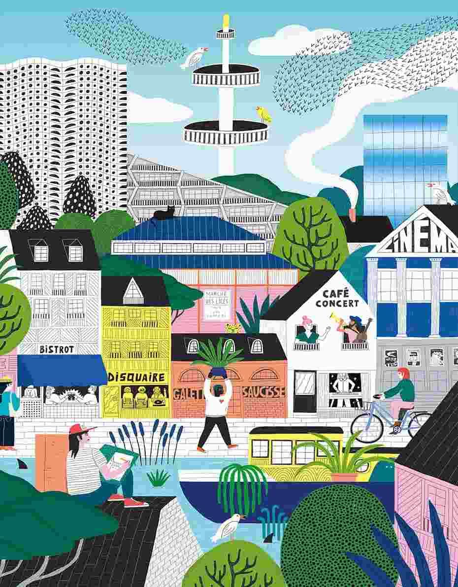 Pieces & Peace - Puzzle Rennes City - 1000 dielov