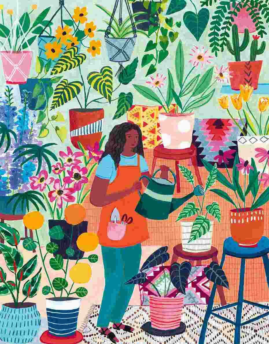 Pieces & Peace - Puzzle Watering plants - 1000 dielov