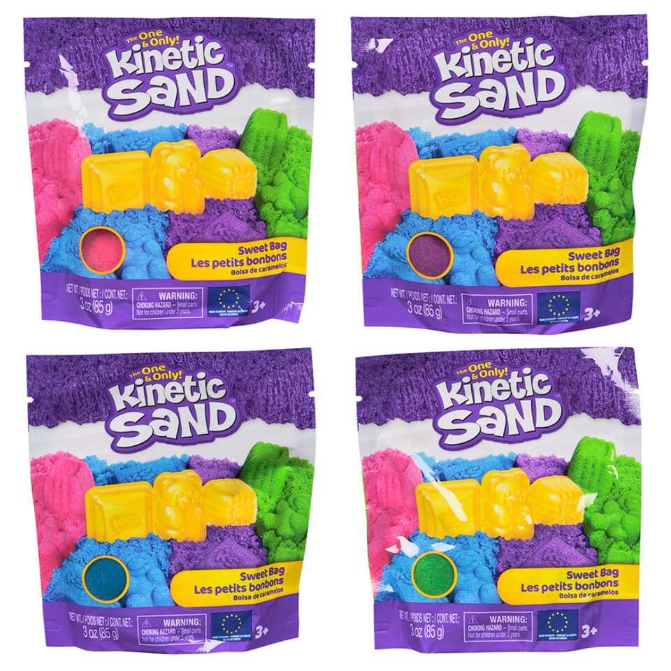 Piesok kinetický v sáčku 4farby/85g - náhodná