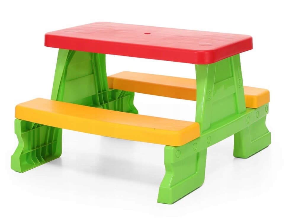 Piknikový stolík pre deti sada 79cm - ružová
