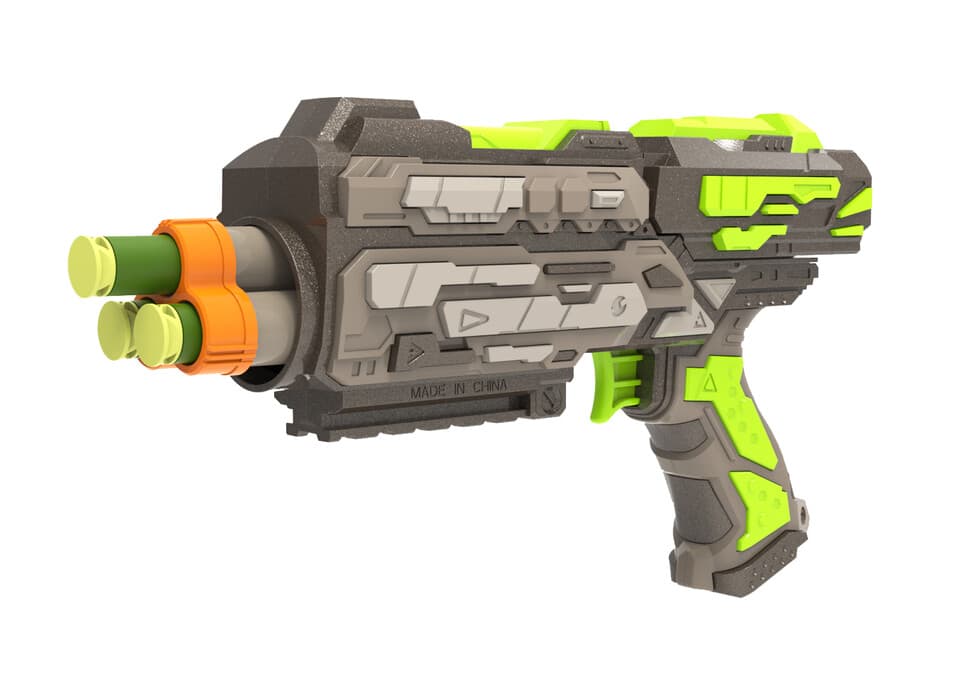 Pištol so 6 penovými nábojmi 21cm