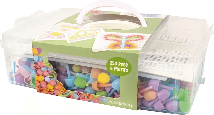 PLAYBOX Barevná kloboučková mozaika 250ks - Pastel